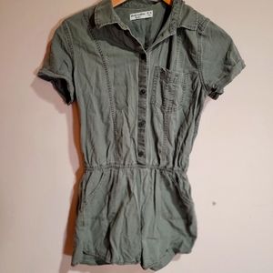 Abercrombie kids khaki green romper